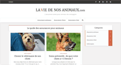 Desktop Screenshot of laviedenosanimaux.com